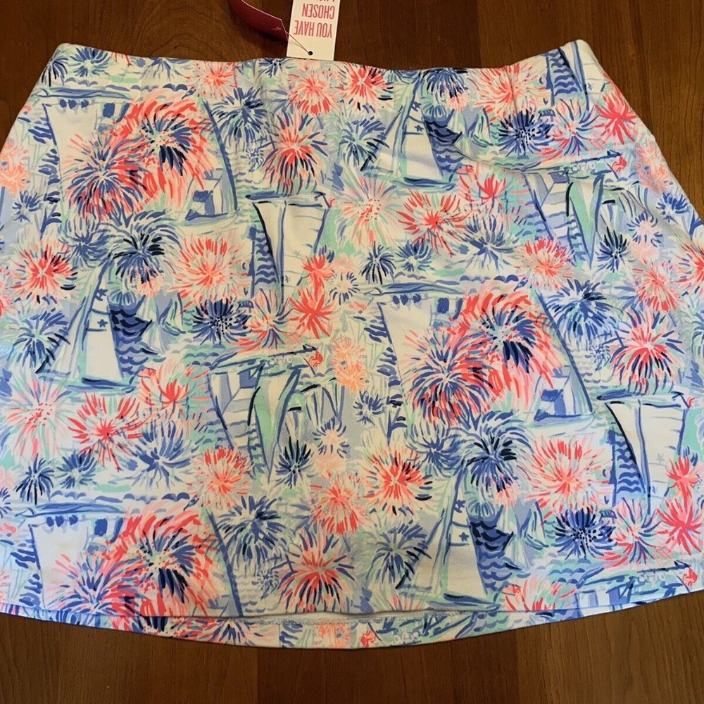 Lilly Pulitzer Crew Blue Tint Sea to Shining Sea Madison Skort
